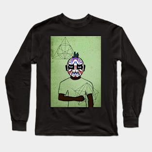 Unveiling "1600 Penns And So On" - A MaleMask NFT with ChineseEye Color and Davinci Background Long Sleeve T-Shirt